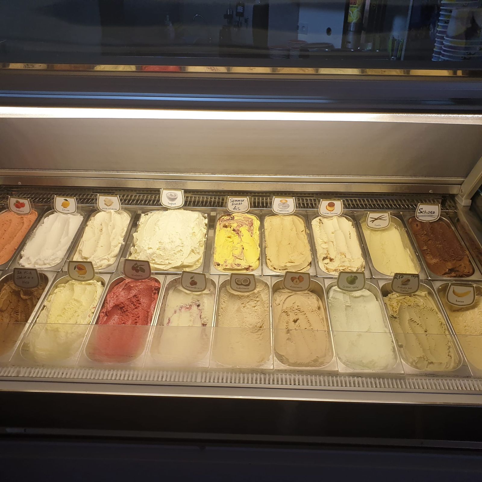 Eis aus eigener Herstellung
